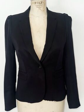 JCREW Classic Black Women's Blazer Jacket - Tailored Single-Button
SIZE 6